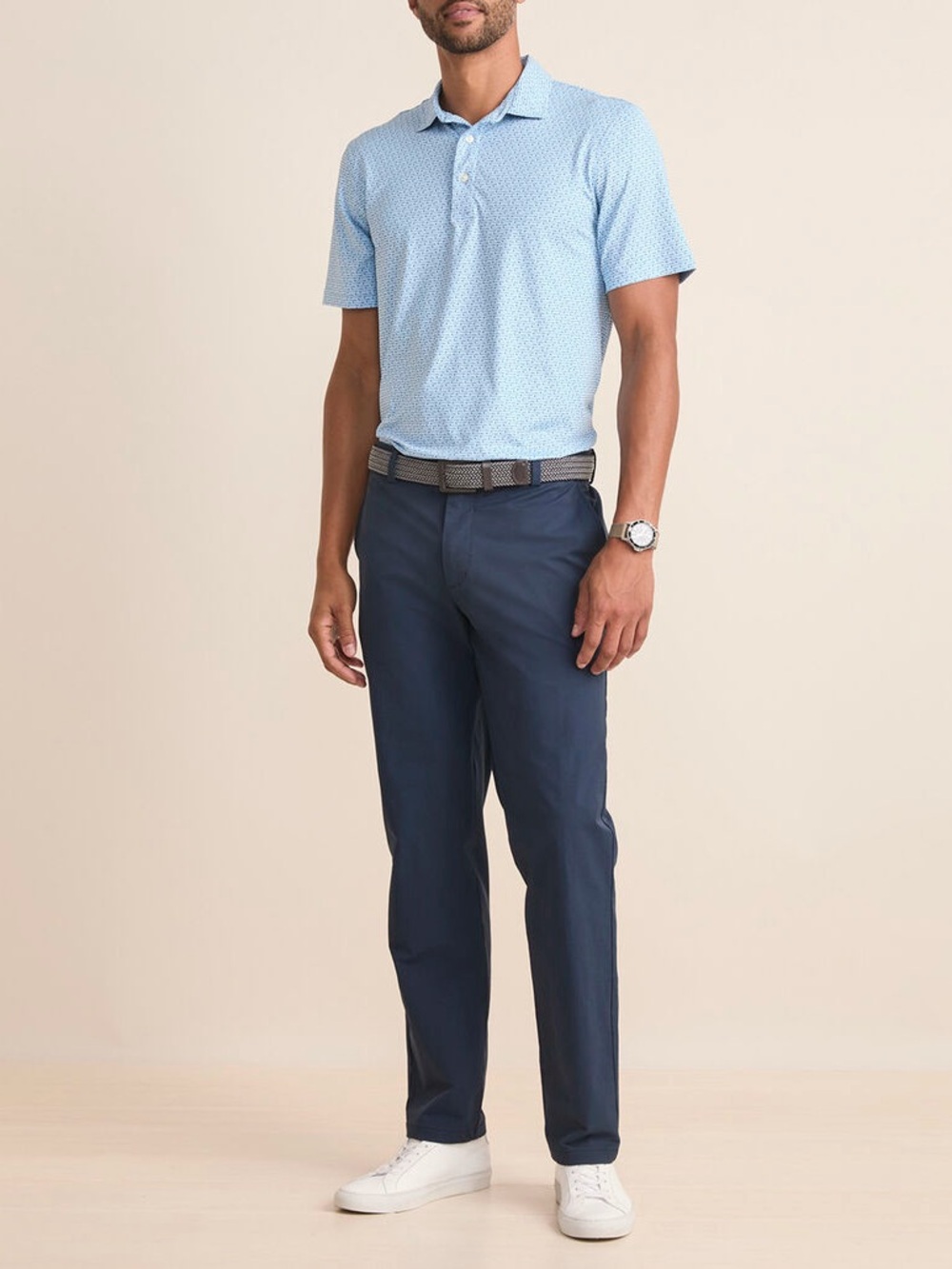 Vineyard Vines Men's On-The-Go Stretch Performance Pants Blue Blazer Navy 30x30